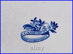 Enoch Wood Cashiobury Hertfordshire Blue Transferware 8 5/8 Inch Plate