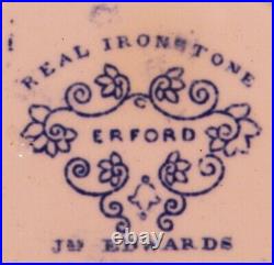Erford Blue Transferware Dinner Plate James Edwards Ironstone An Antique Beauty