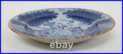 Exceptional 13 early 18thC Dutch Delft Pottery Blue and White Charger Plate