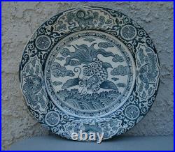 FABULOUS Antique c1890 J & MP BELL, Scottish Pottery Oriental transfer, col. Plate