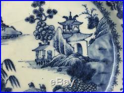 Fantastic Antique Chinese Blue And White Porcelain Plate With Beautiful Details