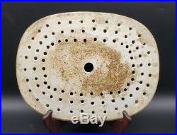 Fine 19thc Chinese Canton Blue And White Porcelain Strainer