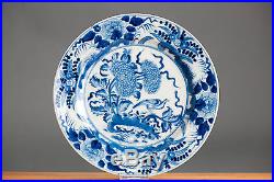 Fine Level! 18th c. Chine De Commande VOC Plate Ca Chinese Blue White Qing
