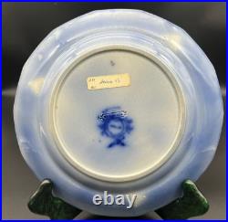 Flow Blue Scinde Dinner Plate 10 1/4 T. Walker Pottery 1845-1851