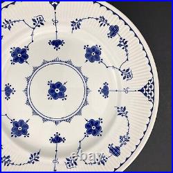 Franciscan DENMARK BLUE Dinner Plates (5) Blue White Ironstone Floral