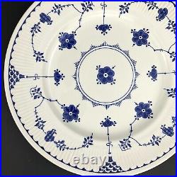 Franciscan DENMARK BLUE Dinner Plates (5) Blue White Ironstone Floral