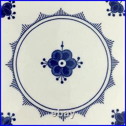 Franciscan DENMARK BLUE Dinner Plates (5) Blue White Ironstone Floral