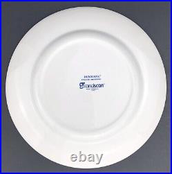 Franciscan DENMARK BLUE Dinner Plates (5) Blue White Ironstone Floral