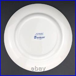 Franciscan DENMARK BLUE Dinner Plates (5) Blue White Ironstone Floral