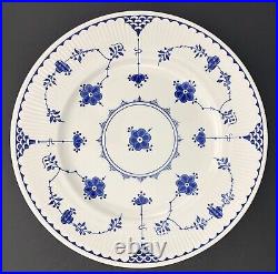 Franciscan DENMARK BLUE Dinner Plates (5) Blue White Ironstone Floral