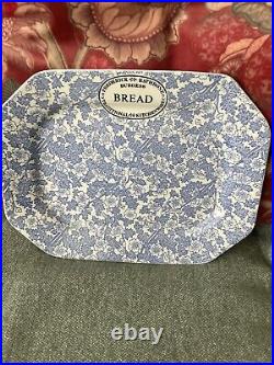 Frederick Rathbone Burgess Chintz Blue White Bread Plate