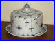 Furnivals Denmark Blue Large Cheese Dome & Under Plate Rare Antique c1905