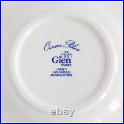 GIEN OISEAU BLEU TABLEWARE UNUSED SIDE PLATES x6 IN ORIGINAL BOX