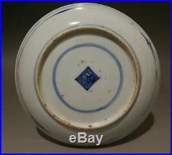 Genuine Antique Chinese Blue & White Porcelain Plate