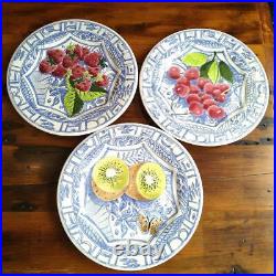 Gien France #44 France Oizo Blue Fruits Plate 22