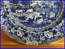 Glamorgan Pottery'ladies Of Llangollen' Dessert Plate, 1825