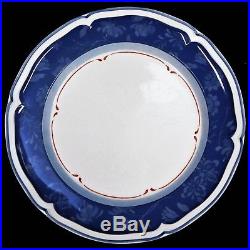 Group of 9 Villeroy & Boch Cottage Blue Dinner Plate Blue White China 10.5 Inch