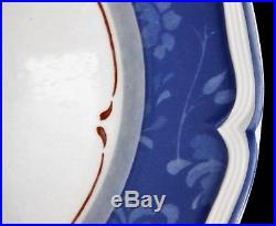 Group of 9 Villeroy & Boch Cottage Blue Dinner Plate Blue White China 10.5 Inch
