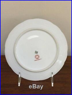 HAVILAND Limoges Schleiger 189 Blue & White Flowers Salad Plate Set of 12