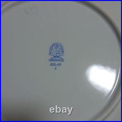 HEREND #224 Set Plate Apony Blue The Flower India