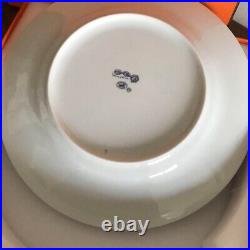 HERMES Paris CHAINE D'ANCRE Blue Dinner Plate Porcelain Round Dish 27cm