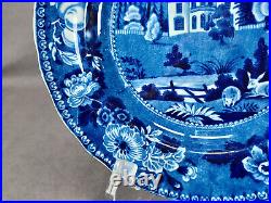 Henshall & Co Halstead Essex Pattern Blue Transferware 7 1/2 Inch Plate C. 1820s