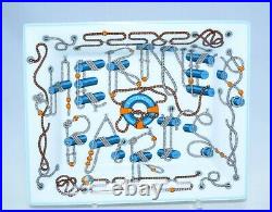 Hermes Cordages Change tray Blue Ashtray rope VIDE POCHE porcelain