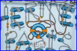 Hermes Cordages Change tray Blue Ashtray rope VIDE POCHE porcelain