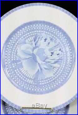 Hermes Les Pivoines Blue White Dinner Plate(s) Limoges Authentic MINT (4 Avail)