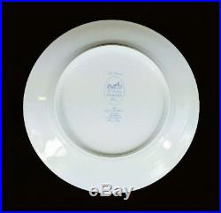 Hermes Les Pivoines Blue White Dinner Plate(s) Limoges Authentic MINT (4 Avail)