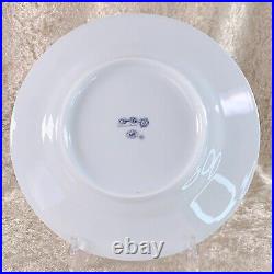 Hermes Paris Dessert Plate CHAINE D'ANCRE BLUE 22cm Porcelain Tableware withBox