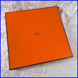 Hermes Paris Dessert Plate CHAINE D'ANCRE BLUE 22cm Porcelain Tableware withBox
