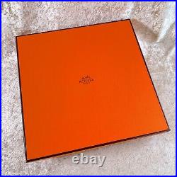 Hermes Paris Dessert Plate CHAINE D'ANCRE BLUE 22cm Porcelain Tableware withBox