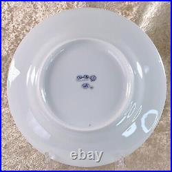Hermes Paris Dessert Plate Chaine d'Ancre Blue Porcelain Tableware with Case