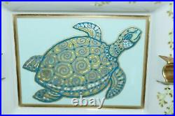 Hermes Turtle Change Tray White gold Porcelain Ashtray tortoise VIDE POCHE