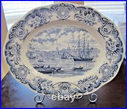 Historical Ports Of England The Port Of Greenwich 14 Blue White PLATTER England