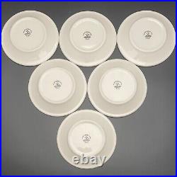 Homer Laughlin US Navy Bread & Butter Plate 6pc Set NOS 1987 Made in USA 6.25