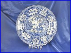 Htf 1837 Dromedary Camel 9 Blue & White Transfer Ware Plate Pountney & Goldney