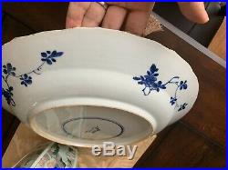 Huge Chinese Blue And White Charger Qing Dynasty Kangxi