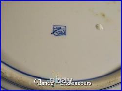 Huge Scenic Chinese Blue & White Porcelain Charger Plate Platter