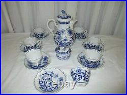 Hutschenreuther Blue Onion Circa 1925 coffee set