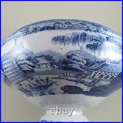 IMPERIAL PARK AT GEHOL DAVENPORT c1810 Soup Tureen Pearlware Staffordshire B&W