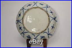 IP17 Chinese kosometsuke blue & white long tailed cock porcelain plate withbox