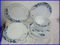 Ikea Promenad Plates Bowls Hot Air Balloons White Blue 11 Pcs #21464