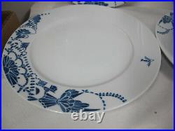 Ikea Promenad Plates Bowls Hot Air Balloons White Blue 11 Pcs #21464