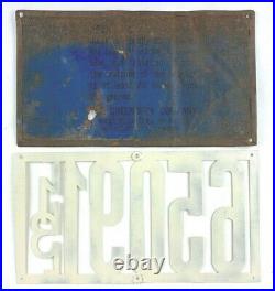 Illinois License Plates 1913 Pair Repair Repaint Antique Car Set Man Cave Gift