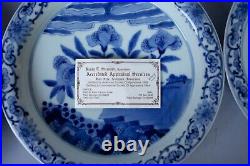 Imari Porcelain Arita Ware Set of 8 Blue and White Plates (8.5-inch)
