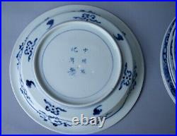 Imari Porcelain Arita Ware Set of 8 Blue and White Plates (8.5-inch)