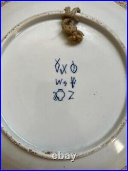 Israels Pair Of Blue & White Chargers Decorative Plates Signed