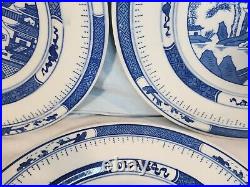 JINGDEZHEN Vintage Canton-Style Blue & White Dinner Plates, Set of 5 NICE